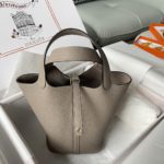 Hermes Picotin Lock 18 Bag Greige For Women, Women's Handbags 7.1in/18cm