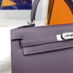 Hermes Kelly 25 Sellier Epsom Dark Purple Bag For Women, Women's Handbags, Shoulder Bags 10in/25cm