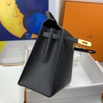 Hermes Kelly 28 Sellier Epsom Black Bag For Women, Women's Handbags, Shoulder Bags 11in/28cm
