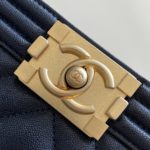 Chanel Medium Boy Handbag Dark Blue For Women 9.8in/25cm A67086