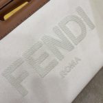 Fendi Canvas Tote Bag Beige/Brown For Women, Women's Handbags 18.1in/46cm FF 7VA480
