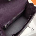 Hermes Kelly 25 Sellier Epsom Dark Purple Bag For Women, Women's Handbags, Shoulder Bags 10in/25cm