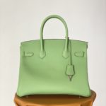 Hermes Birkin Nata Swift Green For Women Silver Toned Hardware 10in/25cm
