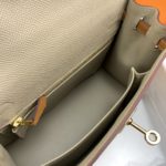 Hermes Kelly 25 Sellier Epsom Etoupe/Brown Bag For Women, Women's Handbags, Shoulder Bags 10in/25cm