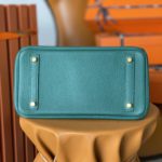 Hermes Birkin Nata Swift Dark Green For Women Gold Toned Hardware 11.8in/30cm