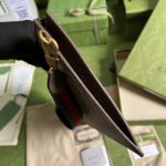 Gucci Tiger Clutch Supreme Canvas Brown For Women 11in/28cm GG