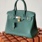 Hermes Birkin Nata Swift Dark Green For Women Gold Toned Hardware 11.8in/30cm