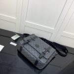 Gucci Messenger Bag Black For Men 11in/28cm GG ‎658542 KGDHN 1000