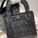 Christian Dior Mini Lady Dior Bag Cannage with Beaded Motif, Black, For Women Women’s Handbags, Crossbody Bags, 17cm CD M0505SNEA_M900