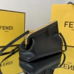 Fendi First Small Black For Women, Women's HandBags, Shoulder And Crossbody Bags 10.2in/26cm FF 8BP129ABVEF0KUR