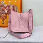 Hermes Evelyne III 29 Bag Pink With Silver-Toned Hardware For Women, Women's Shoulder And Crossbody Bags 11.4in/29cm