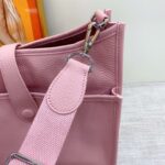 Hermes Evelyne III 29 Bag Pink With Silver-Toned Hardware For Women, Women's Shoulder And Crossbody Bags 11.4in/29cm