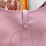 Hermes Evelyne III 29 Bag Pink With Silver-Toned Hardware For Women, Women's Shoulder And Crossbody Bags 11.4in/29cm