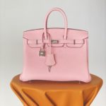 Hermes Birkin Nata Swift Pink For Women Silver Toned Hardware 10in/25cm