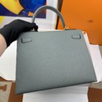 Hermes Kelly 28 Sellier Epsom Grey Bag For Women, Women's Handbags, Shoulder Bags 11in/28cm