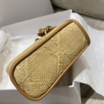 Christian Dior Lady D-Joy Bag Natural Cannage Raffia, Brown, For Women Women's Handbags, 26cm CD M0540OMBD_M925