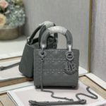 Christian Dior Mini Lady Dior Bag, Dark Grey, For Women Women’s Handbags, Crossbody Bags, 17cm CD