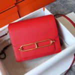 Hermes Evercolor Sac Roulis 23 Red For Women, Women's Handbags, Shoulder Bags 9in/23cm