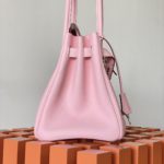 Hermes Birkin Nata Swift Pink For Women Silver Toned Hardware 11.8in/30cm