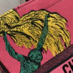 Christian Dior Large Dior Book Tote Multicolor Toile de Jouy Zoom Pop Embroidery, Fuchsia Pink, For Women Women’s Handbags, 41cm CD M1286ZROH_M929