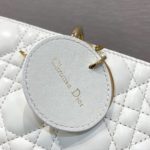 Christian Dior Lady D-Joy Bag, White, For Women Women's Handbags, 26cm CD