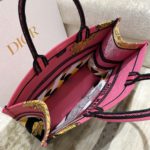 Christian Dior Large Dior Book Tote Multicolor Toile de Jouy Zoom Pop Embroidery, Fuchsia Pink, For Women Women’s Handbags, 41cm CD M1286ZROH_M929