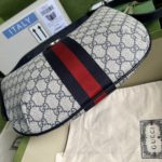 Gucci Ophidia GG Small Shoulder Bag Beige And Blue GG Supreme Canvas For Women 12in/30cm 598125 2ZGMN 4076