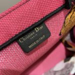 Christian Dior Large Dior Book Tote Multicolor Toile de Jouy Zoom Pop Embroidery, Fuchsia Pink, For Women Women’s Handbags, 41cm CD M1286ZROH_M929