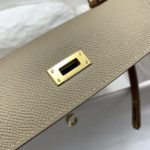 Hermes Kelly 25 Sellier Epsom Etoupe/Brown Bag For Women, Women's Handbags, Shoulder Bags 10in/25cm