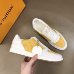 Louis Vuitton Rivoli Sneaker Monogram Metallic Canvas Yellow/White For Men LV
