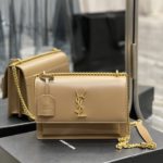 Saint Laurent Sunset Medium Chain Bag For Women 8.6in/22cm Dark Beige YSL 442906D420W2721