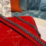 Christian Dior Mini Lady Dior Bag with Chain Silver Hardware Spring/Summer Collection, Red, For Women Women’s Handbags, 17cm CD M0505OCAL_M52R