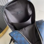Louis Vuitton Campus Backpack Damier Graphite 3D Canvas Blue For Men, Men's Bags 39cm LV N50008