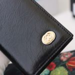 Gucci GG Marmont Card Case Black with Gold Toned Hardware 4.5in/11cm
