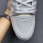 Louis Vuitton Trainer Sneaker Rubber Grain White Virgil Abloh For Men LV