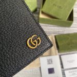 Gucci Marmont Bi-Fold Wallet Black For Men 4.3in/11cm GG 428727 DJ20T 1000