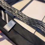 Dior Striped Dior Oblique Tie Black/White And Gray Silk Dior Men Tie 11C1047A0443_C980