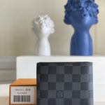 Louis Vuitton Amerigo Wallet Damier Graphite For Men, Men's Wallet 4.7in/11.5cm LV N60053
