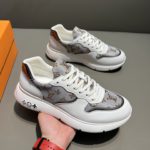 Louis Vuitton Run Away Sneaker Iridescent Textile White For Men LV