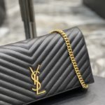 Saint Laurent Kata 99 Chain Bag Black With Gold Hardware For Women 10.2in/26cm YSL