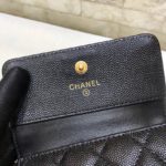 Chanel CO-CO Boy Flap Card Holder 11cm/4.3in Gold Hardware For Women Black A80603 Y07659 94305