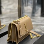 Saint Laurent Sunset Medium Chain Bag For Women 8.6in/22cm Dark Beige YSL 442906D420W2721