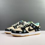 Nike Dunk Low Essential Paisley Pack Black and Beige Sneaker For Men, Men's Shoes