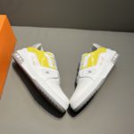 Louis Vuitton Trainer Sneaker White/Yellow Virgil Abloh For Men LV