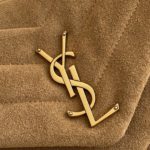 Saint Laurent Loulou Small Chain Bag In "Y" Brown With Gold Hardware For Women 9in/23cm YSL 4946991U8C77761