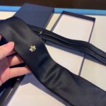 Dior Tie With Bee Jewel Black Silk Dior Men Tie  29C1047Z0688_C981