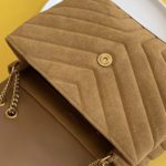 Saint Laurent Loulou Small Chain Bag In "Y" Brown With Gold Hardware For Women 9in/23cm YSL 4946991U8C77761
