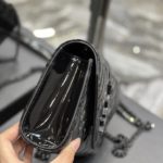 Saint Laurent Envelope Small Bag Black In Mix Matelassé Grain De Poudre Embossed Material For Women 8.2in/21cm YSL