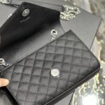 Saint Laurent Small Bag Black In Mix Matelasse For Women 8.2in/21cm YSL 600195BOW921000