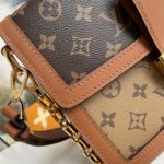 Louis Vuitton Dauphine MM Monogram And Monogram Reverse Canvas By Nicolas Ghesquière For The Cruise Collection, Women's Handbags, Shoulder Bags 25cm LV M45958
